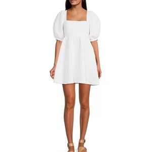 Free People violet babydoll dress, wedding rehearsal or engagement pictures